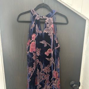 Maxie satin/velvet dress
